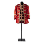 1790s Men's Victorian Tailcoat with Red Vest - Colonial Rococo Costume for Medieval Wedding by Halloweez - Halloweez